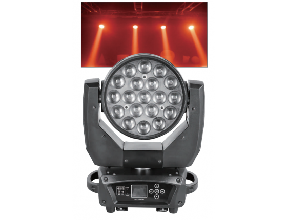 LED19颗15W变焦染色摇头灯
