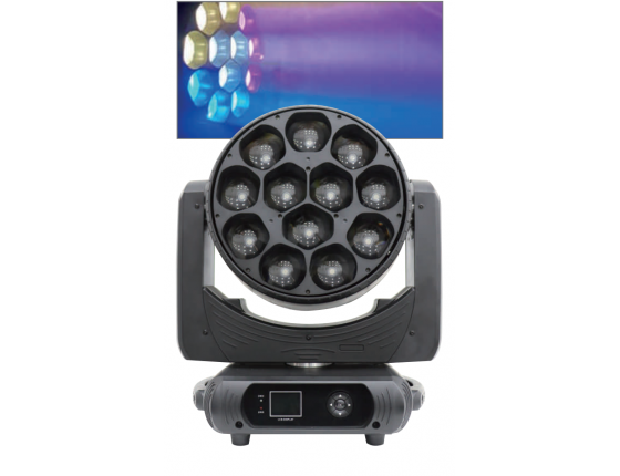 LED12颗40W变焦染色摇头灯